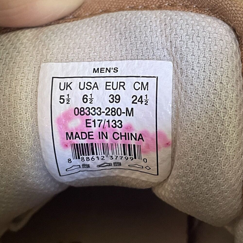 Supra Muska High Top Sneakers 001 Skytop Size 6.5 Mens Khaki Tan Canvas EUC - Picture 8 of 8